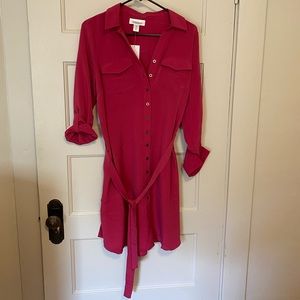 Plum maternity dress